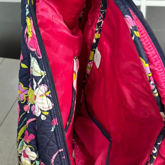 Vera Bradley Sling Tennis/Pickleball Backpack Ribbons Print - Picture 7 of 15